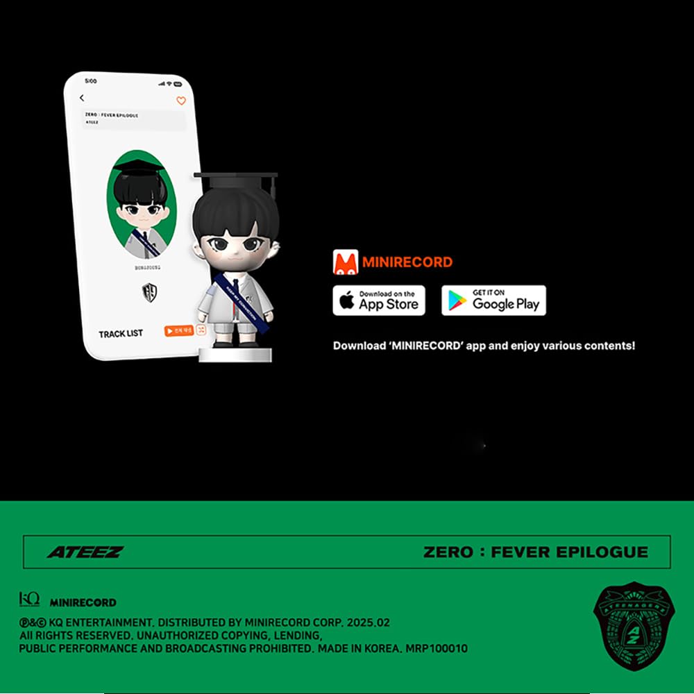 Amazon.com: ATEEZ [ZERO : FEVER EPILOGUE] (Figure Ver.) + 5 Extra